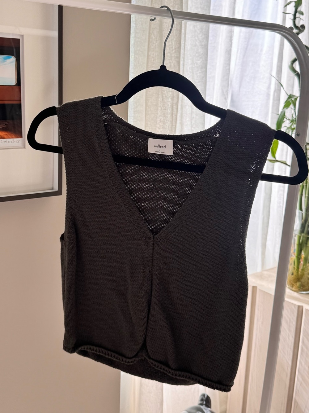 Wilfred Basque sweater vest S Olive new